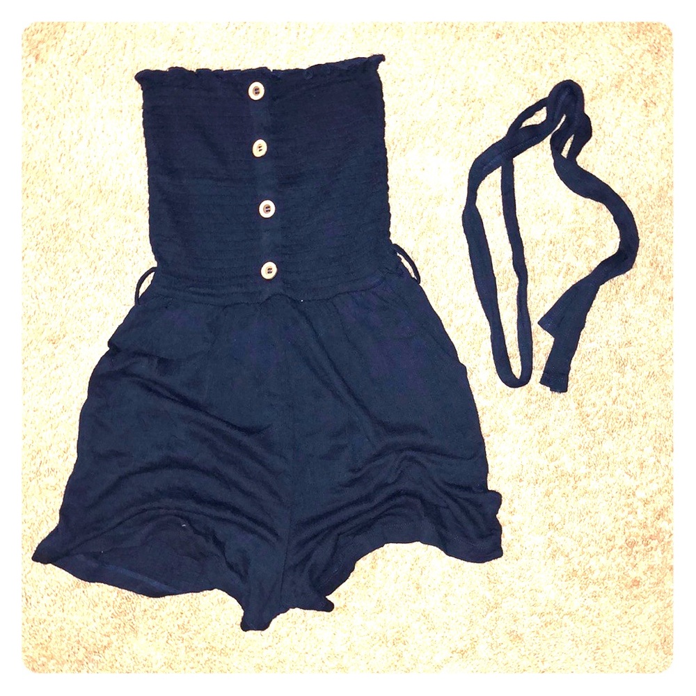 Navy Blue Romper.